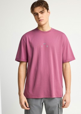 FUNKY BUDDHA - Ανδρικό relaxed t-shirt με τύπωμα στην πλάτη