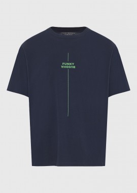 FUNKY BUDDHA - Ανδρικό relaxed t-shirt με τύπωμα