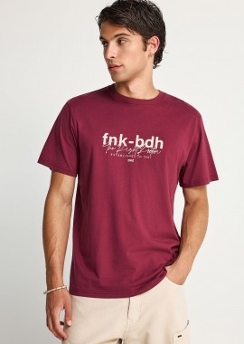 FUNKY BUDDHA - Ανδρικό t-shirt από οργανικό βαμβάκι με τύπωμα