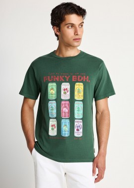 FUNKY BUDDHA - Ανδρικό βαμβακερό t-shirt με τύπωμα