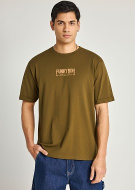 FUNKY BUDDHA - T-shirt με τύπωμα στην πλάτη