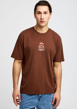 FUNKY BUDDHA - T-shirt με τύπωμα στην πλάτη