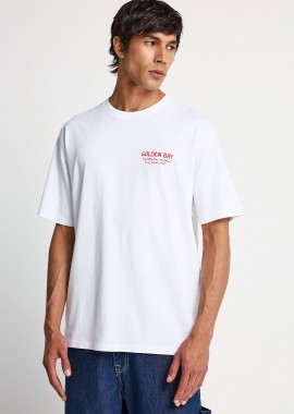 FUNKY BUDDHA - Ανδρικό relaxed t-shirt με τύπωμα στην πλάτη