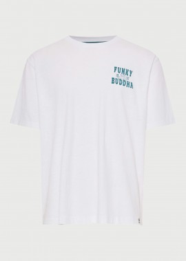 FUNKY BUDDHA - Ανδρικό βαμβακερό t-shirt με τύπωμα στην πλάτη
