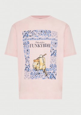 FUNKY BUDDHA - Ανδρικό βαμβακερό t-shirt με τύπωμα