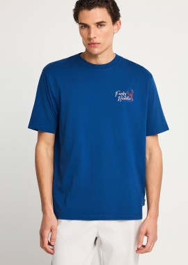 FUNKY BUDDHA - Ανδρικό relaxed t-shirt με τύπωμα