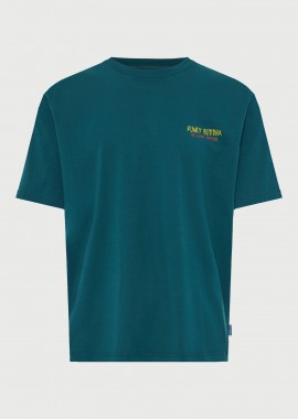 FUNKY BUDDHA - Ανδρικό t-shirt με τύπωμα στην πλάτη