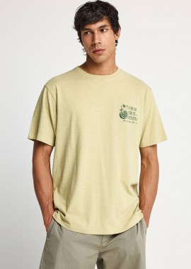 FUNKY BUDDHA - Ανδρικό βαμβακερό t-shirt με τύπωμα στην πλάτη