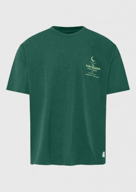 FUNKY BUDDHA - Ανδρικό t-shirt με τύπωμα στην πλάτη