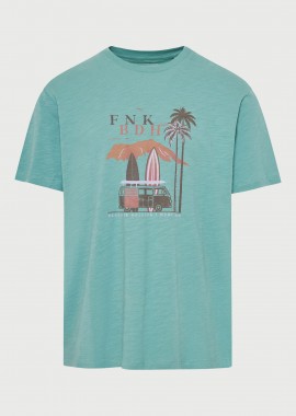 FUNKY BUDDHA - Ανδρικό βαμβακερό t-shirt με τύπωμα