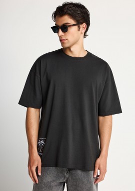 FUNKY BUDDHA - Ανδρικό t-shirt με τύπωμα στην πλάτη