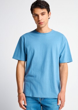 FUNKY BUDDHA - Ανδρικό relaxed λινό t-shirt - The essentials