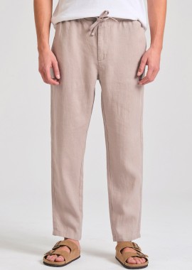FUNKY BUDDHA - Ανδρικό comfort fit linen blend chino παντελόνι