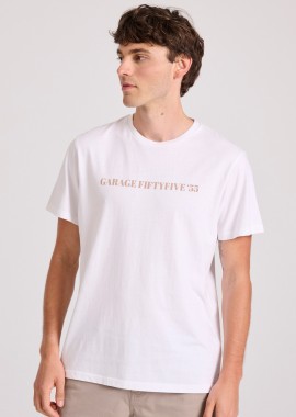 GARAGE 55 - Ανδρικό t-shirt με τύπωμα στο στήθος Garage 55