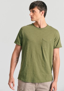 GARAGE 55 - Βαμβακερό t-shirt με τσέπη στο στήθος Garage 55.