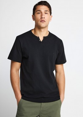 GARAGE 55 - Essential t-shirt Garage 55 με henley λαιμόκοψη