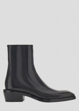 SALVATORE FERRAGAMO - SALVATORE FERRAGAMO Ανδρικό Μαύρο Fuerte Ankle Boots