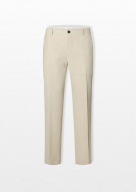 SELECTED HOMME - SELECTED HOMME Ανδρικό Μπεζ Slim Fit Suit Trousers