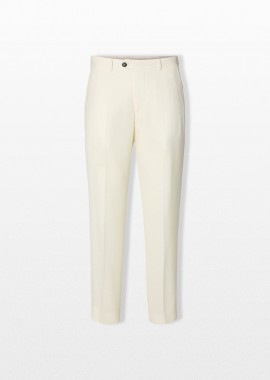 SELECTED HOMME - SELECTED HOMME Ανδρικό Λευκό Wool Blend Suit Trousers