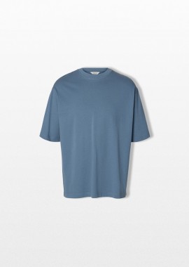 SELECTED HOMME - SELECTED HOMME Ανδρικό Μπλε Crewneck T-Shirt
