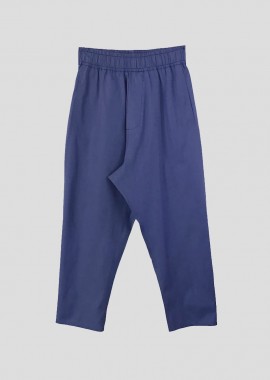 BARBARA ALAN - BARBARA ALAN Ανδρικό Μωβ Cropped Straight-Leg Trousers