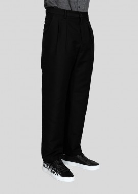 VALENTINO GARAVANI - VALENTINO GARAVANI Ανδρικό Μαύρο Black Loose-Fit Trousers