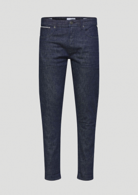 SELECTED HOMME - SELECTED HOMME Ανδρικό Μπλε Tapered Slim-Fit Dark Blue Jeans