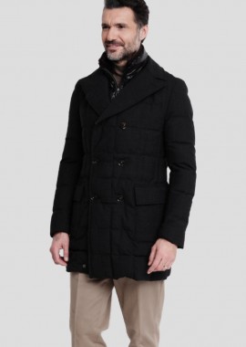 AGF - AGF Ανδρικό Γκρι Coat Jacket 155U41