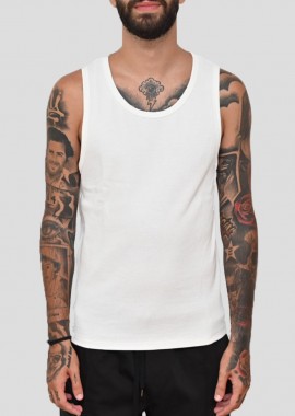 MONK - MONK Ανδρικό Sleeveless Tank-Top In White