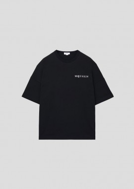 ALEXANDER MCQUEEN - ALEXANDER MCQUEEN Ανδρικό Μαύρο Men's Oversized T-Shirt