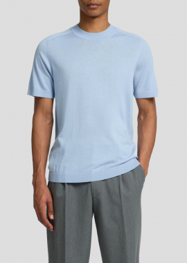 SELECTED HOMME - SELECTED HOMME Ανδρικό Μπλε Merino Wool T-shirts