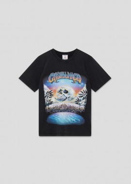 CASABLANCA - CASABLANCA Ανδρικό Μαύρο La Prémonition T-Shirt