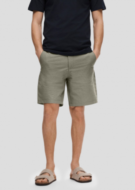 SELECTED HOMME - SELECTED HOMME Ανδρικό Πράσινο Seersucker Shorts
