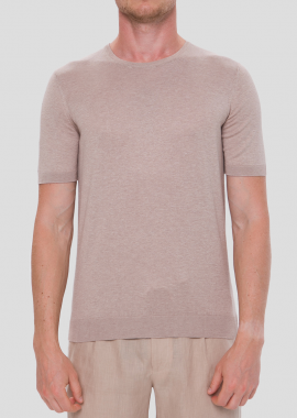 GRAN SASSO - GRAN SASSO Ανδρικό Ροζ Slik T-shirt