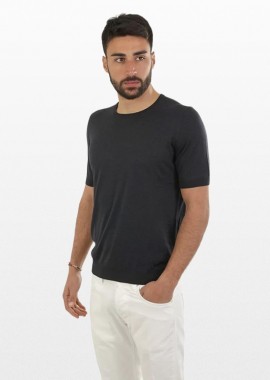 GRAN SASSO - GRAN SASSO Ανδρικό Μαύρο Slik T-shirt