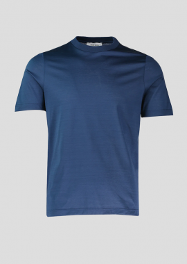 GRAN SASSO - GRAN SASSO Ανδρικό Μπλε Round Neck T-Shirt