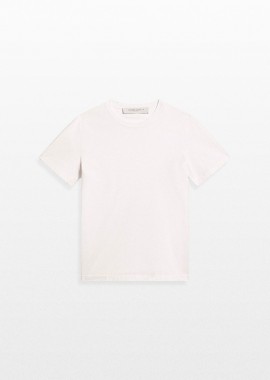 GOLDEN GOOSE - GOLDEN GOOSE Ανδρικό Λευκό T-shirt With Distressed Treatment