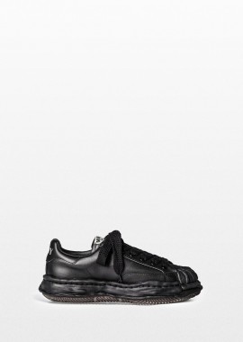 MAISON MIHARA YASUHIRO - MAISON MIHARA YASUHIRO Ανδρικό Μαύρο Blakey Leather Low Cut Sneakers