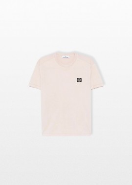 STONE ISLAND - STONE ISLAND Ανδρικό Ροζ Compass-Motif T-shirt