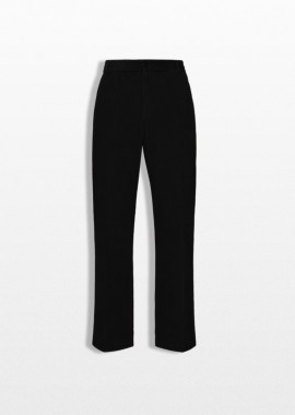 MONCLER - MONCLER Ανδρικό Μαύρο Corduroy Tailored Trousers