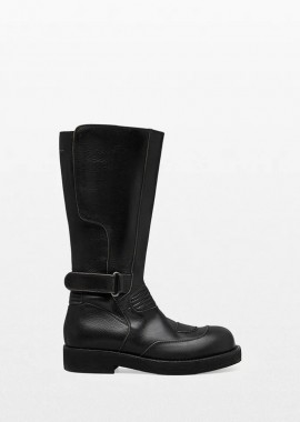 MM6 MAISON MARGIELA - MM6 MAISON MARGIELA Ανδρικό Μαύρο Biker Boots
