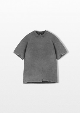 REPRESENT - REPRESENT Ανδρικό Γκρι Initial Oversized T-Shirt