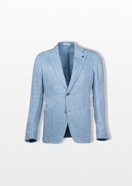 BRERAS - BRERAS Ανδρικό Μπλε Single-Breasted Blazer