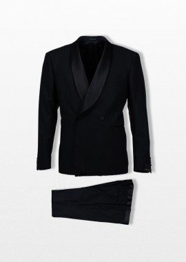 TAGLIATORE - TAGLIATORE Ανδρικό Μαύρο Double Breasted Suit