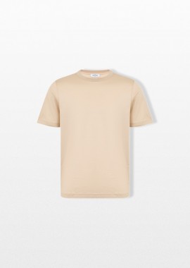 GRAN SASSO - GRAN SASSO Ανδρικό Μπεζ Round Neck T-Shirt