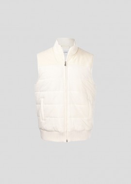 GRAN SASSO - GRAN SASSO Ανδρικό Λευκό Quilted Vest