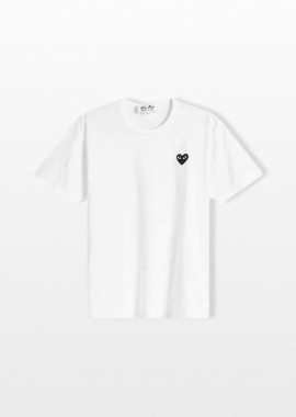 COMME DES GARÇONS PLAY - COMME DES GARÇONS PLAY Ανδρικό Λευκό Logo T-Shirt