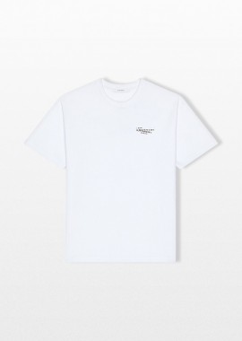 GIVENCHY - GIVENCHY Ανδρικό Λευκό Stamp Print T-Shirt