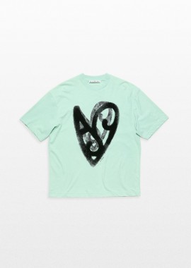 ACNE STUDIOS - ACNE STUDIOS Ανδρικό Πράσινο Logo T-shirt
