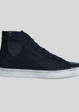 SAINT LAURENT - SAINT LAURENT Ανδρικό Μαύρο Bedford Sneakers
